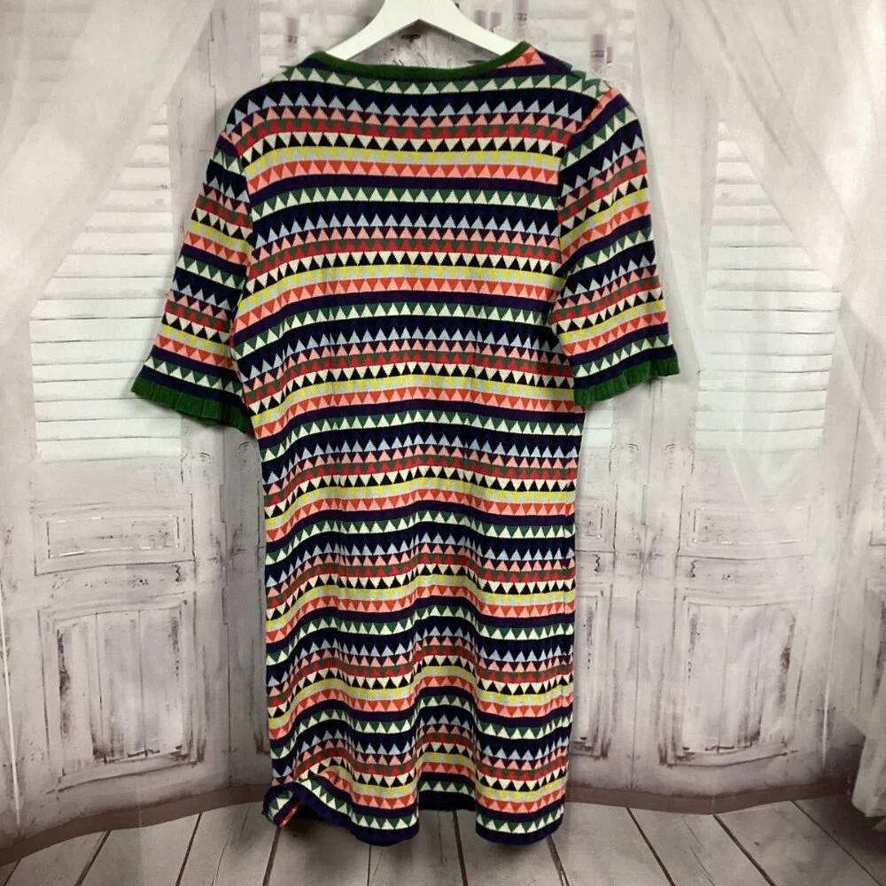 Anthropologie Aldomartins Barcelona Midi Striped Sweater Dress XL - Picture 10 of 12